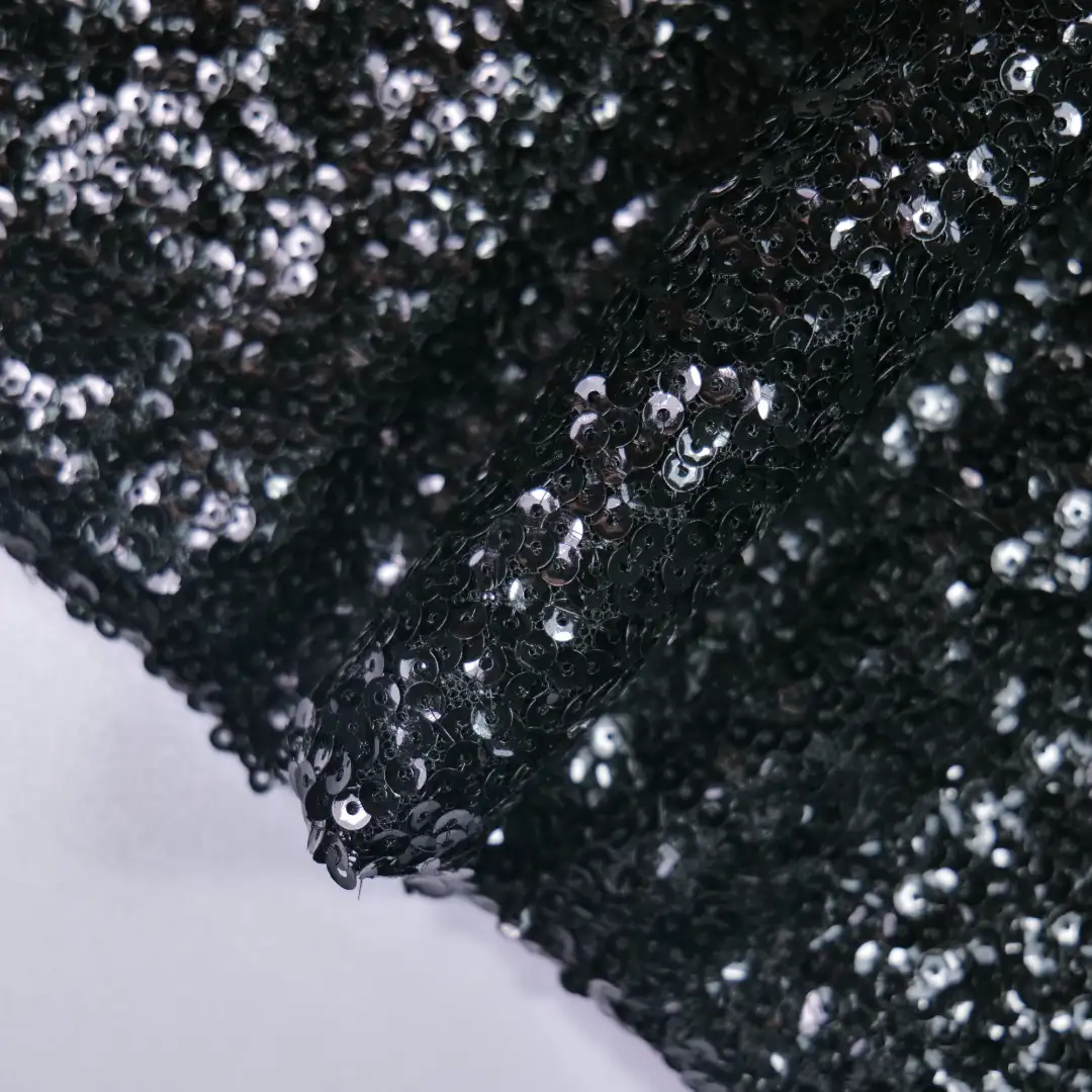 China Fabric for Skirt,Kids Puff Sleeve Tier Dress,Kids Long Strappy Cake Dress,Kids Strapless Transparent Tulle Skirt Sequined Mesh Fabric Knit Fabric Polyester black color buy from China wholesaler bulk order at wholesale price free worldwide shipping Alibaba