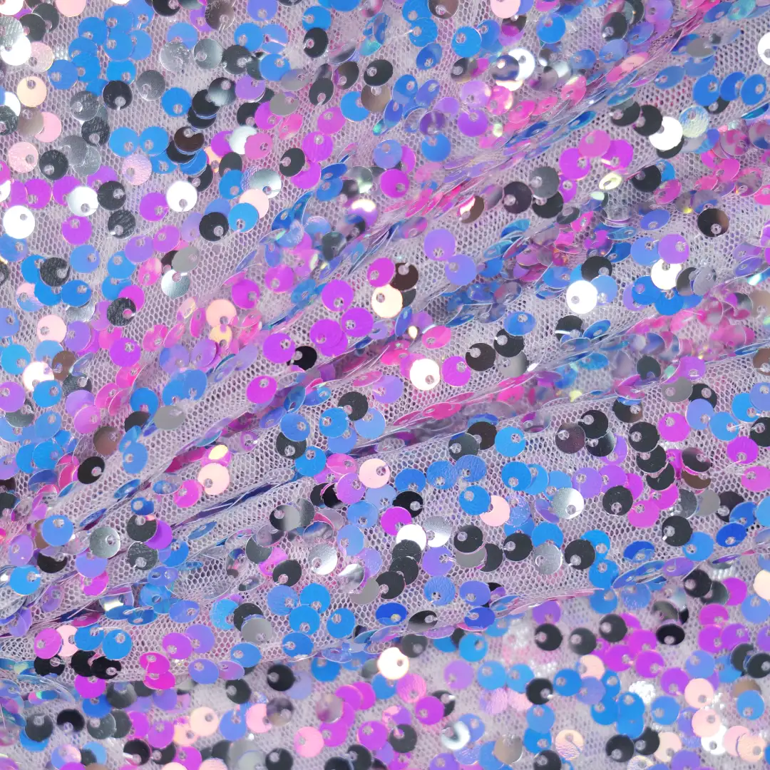 China Fabric for Skirt,Kids Ruffle Tiered Dress,Kids Sleeveless Tutu Dress Sequined Mesh Fabric Knit Fabric Polyester purple color buy from China wholesaler bulk order at wholesale price free worldwide shipping Alibaba