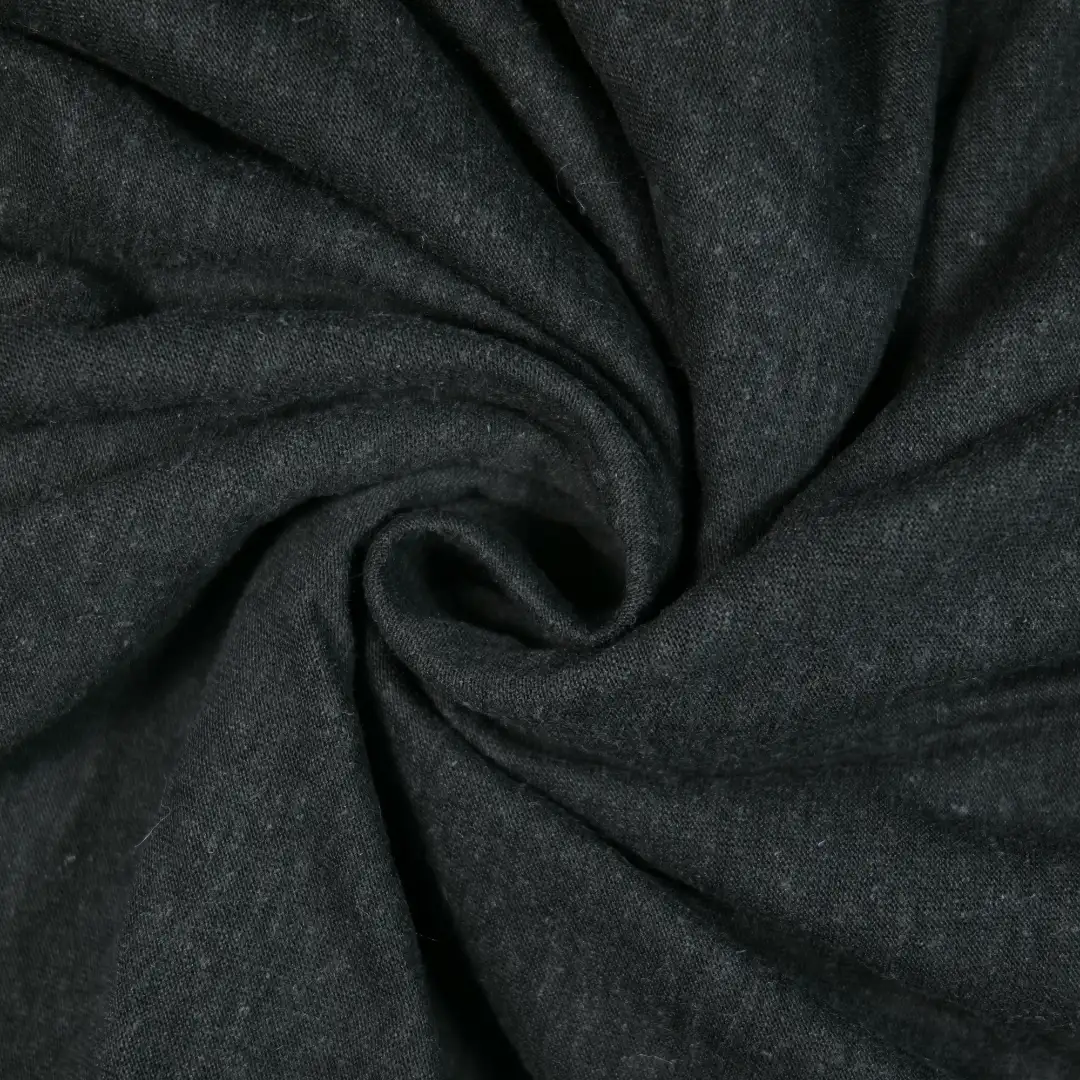 China Fabric for T-Shirt,Skirt,Jogger,Tank Midi Dress Single Jersey Knit Fabric Tencel Flax Cotton black color buy from China wholesaler bulk order at wholesale price free worldwide shipping Alibaba