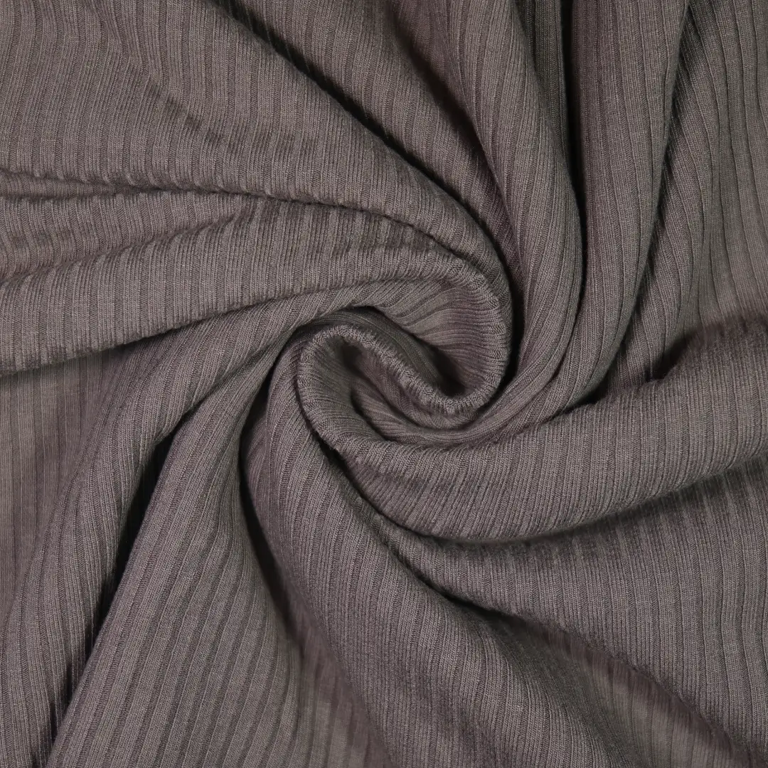 China Fabric for T-Shirt,Skirt,Sleeveless Sundress Rib Knit Fabric Rayon Spandex coff brown color buy from China wholesaler bulk order at wholesale price free worldwide shipping Alibaba