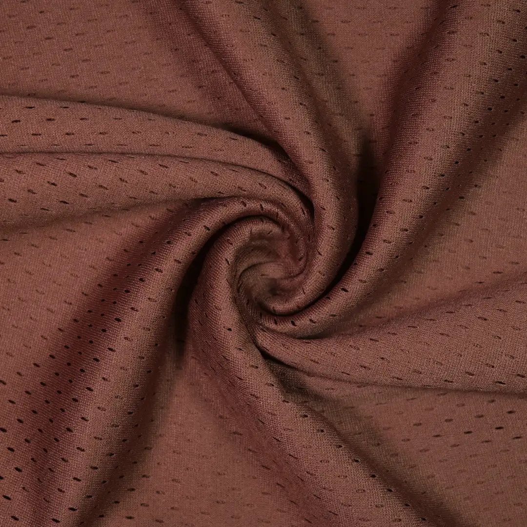 China Fabric for T-Shirt,Skirt,Shorts Mesh Knit Fabric Polyester coffee color buy from China wholesaler bulk order at wholesale price free worldwide shipping Alibaba