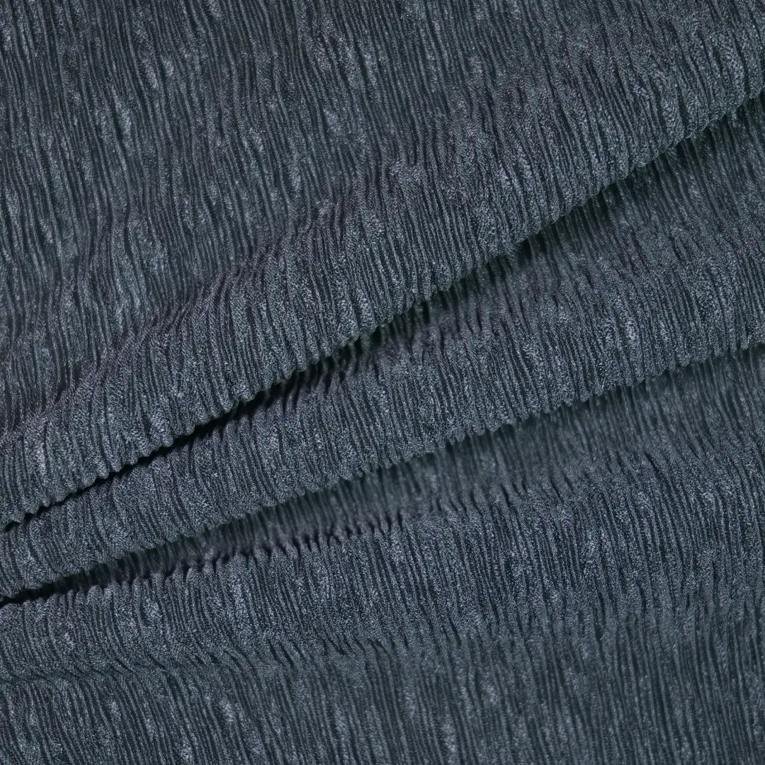 China Fabric for Shirt,T-Shirt,Gathered Strappy Mini Dress Crepe Knit Fabric Polyester grey color buy from China wholesaler bulk order at wholesale price free worldwide shipping Alibaba