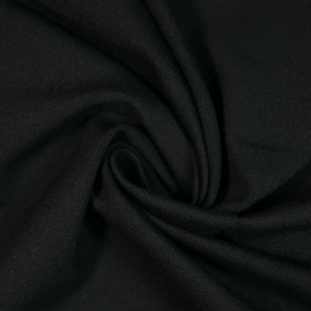 China Fabric for Skirt,Open Cardigan (Sweater),Long Sleeve Base Layer Top Ponte Roma Knit Fabric Rayon Nylon Spandex black color buy from China wholesaler bulk order at wholesale price free worldwide shipping Alibaba