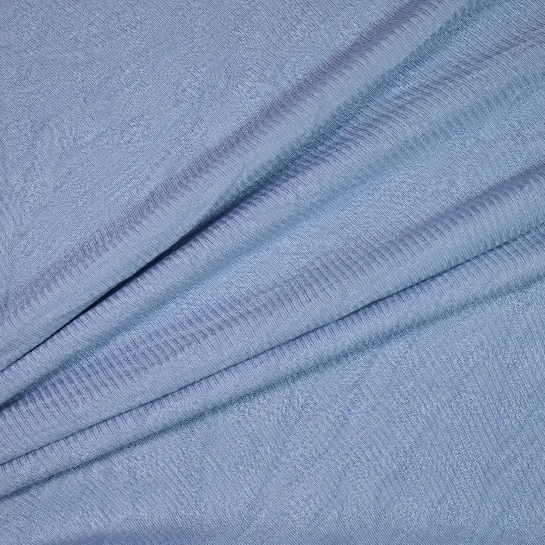 China Fabric for Skirt,Open Cardigan (Sweater),Sleeveless Sundress Rib Knit Fabric Rayon Spandex blue color buy from China wholesaler bulk order at wholesale price free worldwide shipping Alibaba