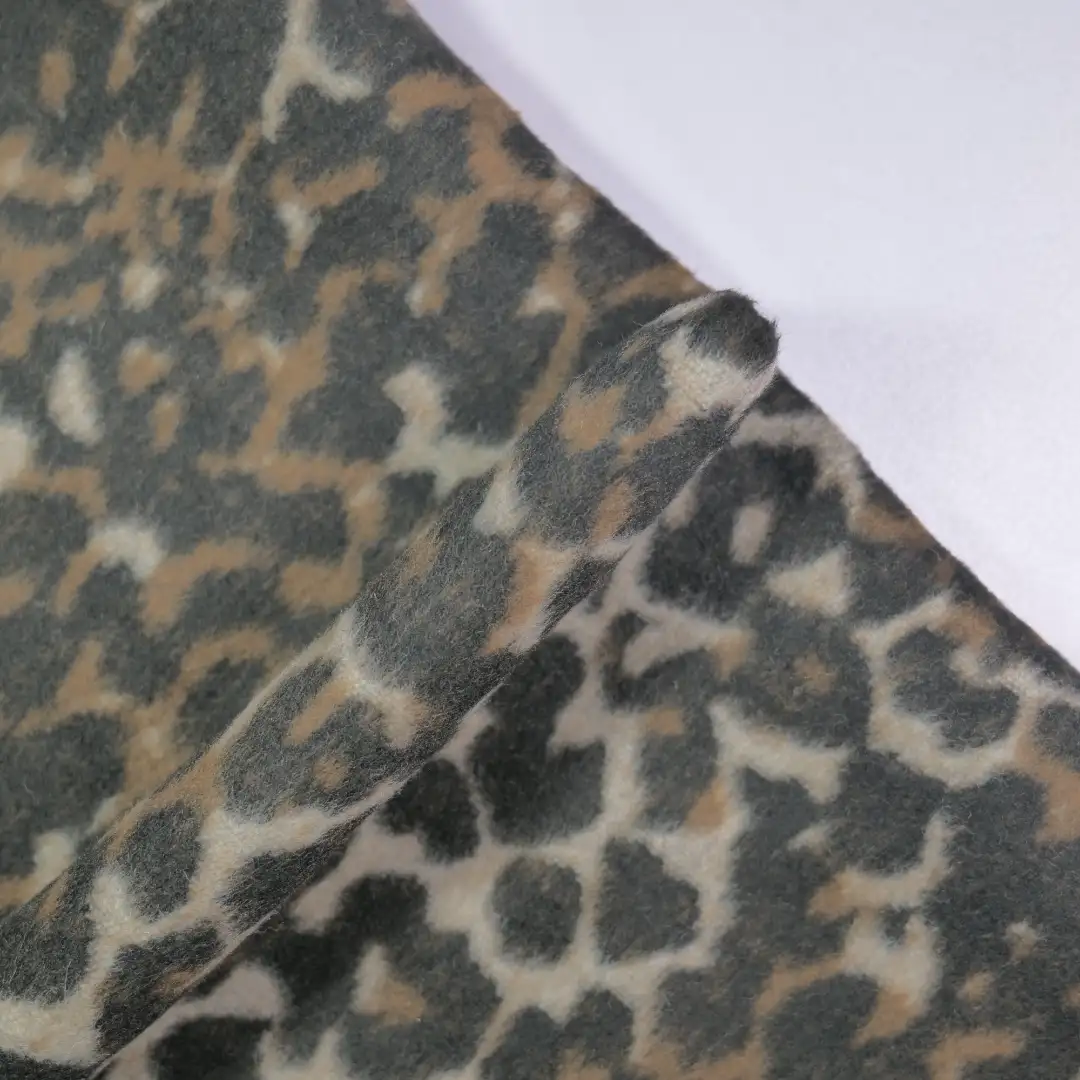 China Fabric for Skirt,Padded Jacket,Overcoat Woolen Overcoat Woolen Polyester Leopard color buy from China wholesaler bulk order at wholesale price free worldwide shipping Alibaba