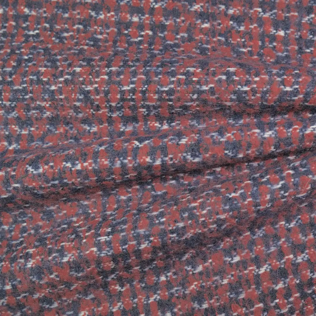 China Fabric for Skirt,Overcoat,Suit Woolen Tweed Woolen Polyester RED color buy from China wholesaler bulk order at wholesale price free worldwide shipping Alibaba