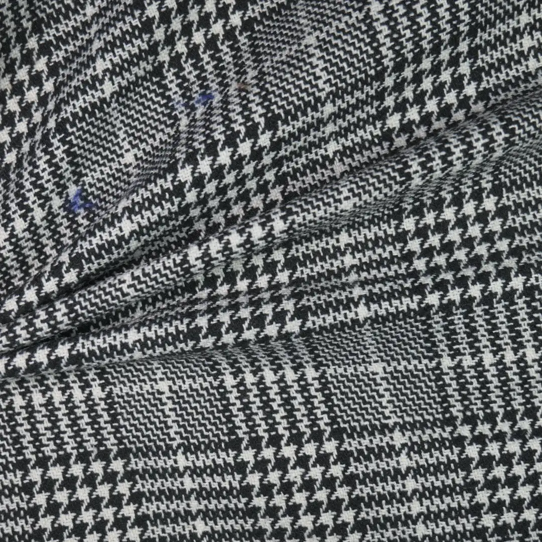 China Fabric for Jackets,Overcoat,Suit,Pleated Midi Skirt,Fringe Jacket,Double-Breasted Coat Yarn Dyed Check Synthetic Woven Fabric Polyester black color buy from China wholesaler bulk order at wholesale price free worldwide shipping Alibaba