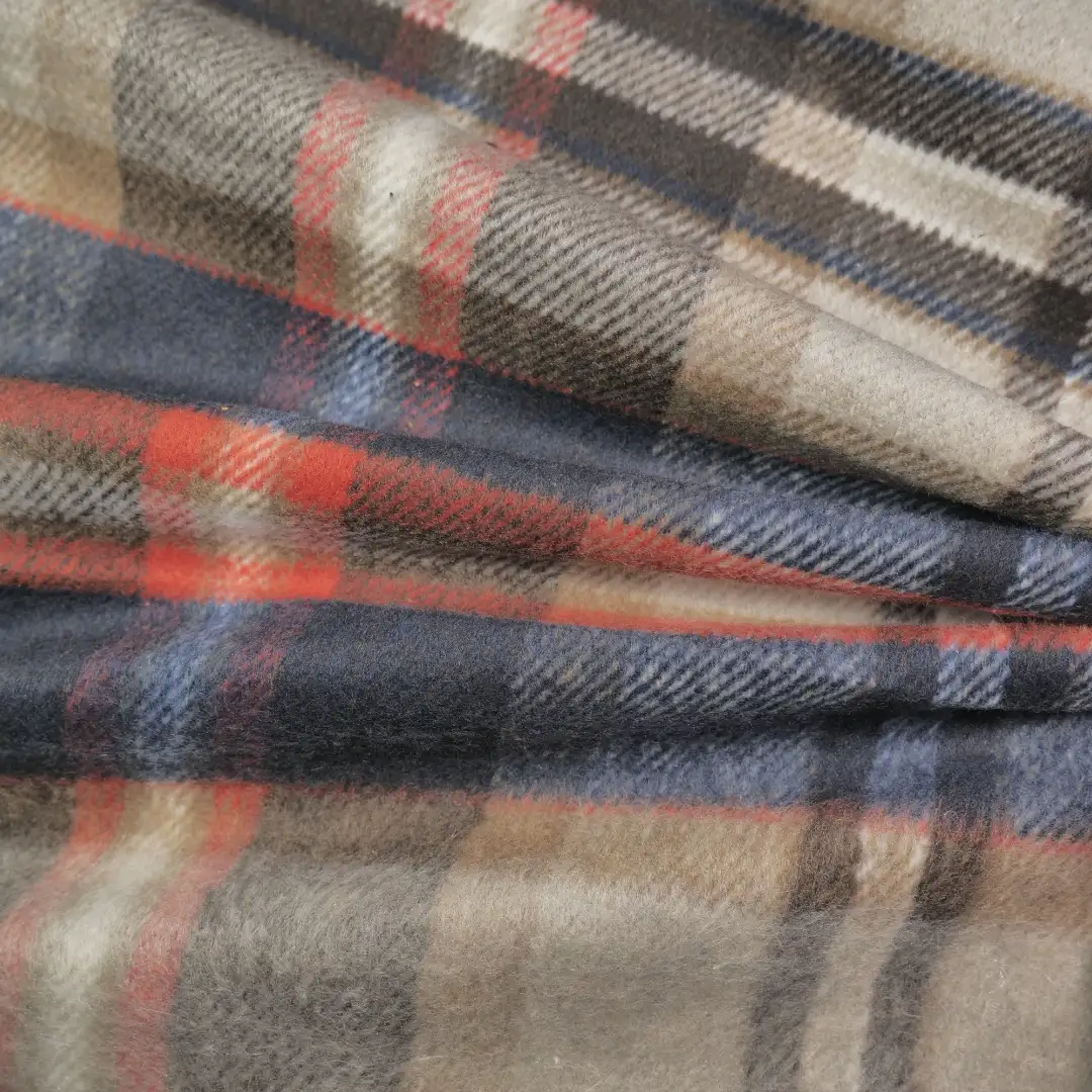 China Fabric for Jackets,Skirt,Overcoat,Uniform Yarn Dyed Check Synthetic Woven Fabric Polyester brown color buy from China wholesaler bulk order at wholesale price free worldwide shipping Alibaba