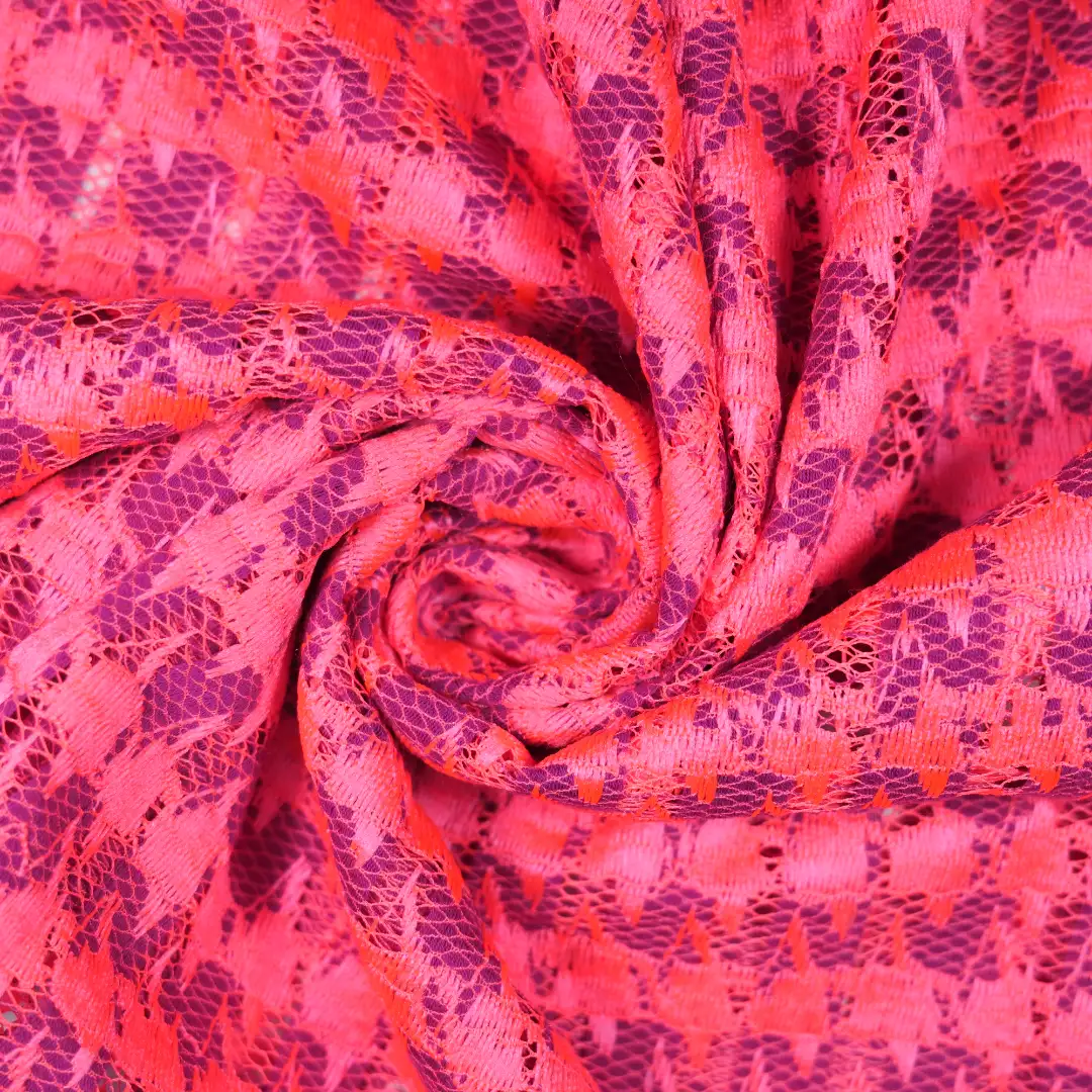 China Fabric for Kids Drop Shoulder Sleeve Pleated Lace Coat,Kids Lace Trim Dress,Lace-Up V-Neck Crop Top,Ladies Pleated Lace Shorts Lace Knit Fabric Cotton Nylon PINK color buy from China wholesaler bulk order at wholesale price free worldwide shipping Alibaba