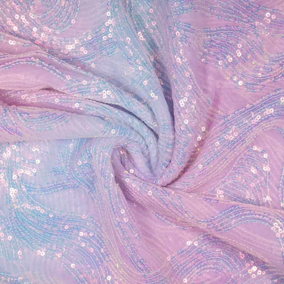 China Fabric for Crop Top,Skirt,Interlining Mesh Knit Fabric Polyester Purple color buy from China wholesaler bulk order at wholesale price free worldwide shipping Alibaba