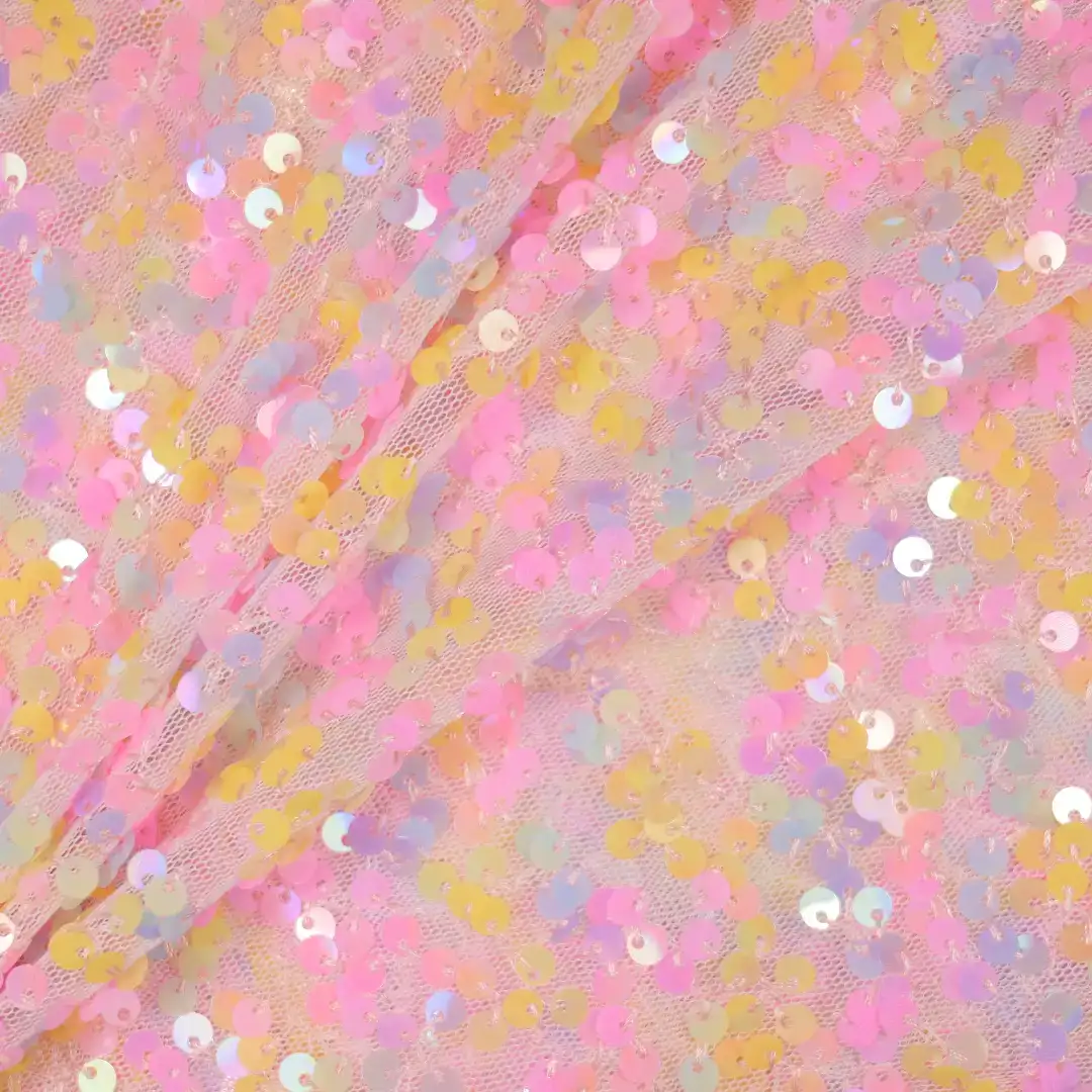 China Fabric for Skirt,Bow Tie Short Sleeve Dress,Tank Midi Dress,Flare Midi Skirt Mesh Knit Fabric Polyester rainbow color buy from China wholesaler bulk order at wholesale price free worldwide shipping Alibaba