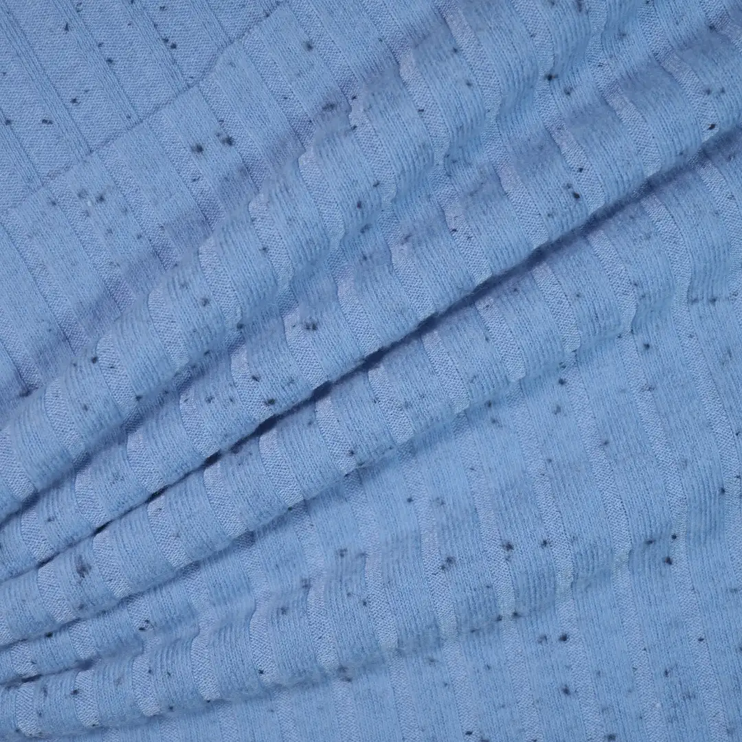 China Fabric for T-Shirt,Sleeveless Sundress,Long Sleeve Base Layer Top Rib Knit Fabric Polyester Cotton Spandex blue color buy from China wholesaler bulk order at wholesale price free worldwide shipping Alibaba