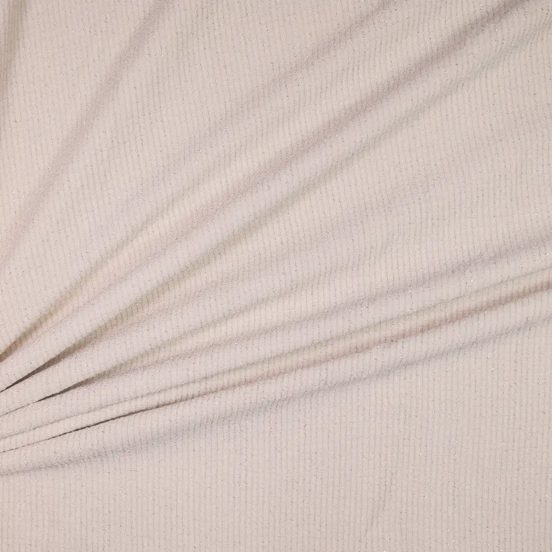 China Fabric for Shirt,Crop Top,Skirt Jacquard Knit Fabric Polyester Spandex Mohair Beige color buy from China wholesaler bulk order at wholesale price free worldwide shipping Alibaba