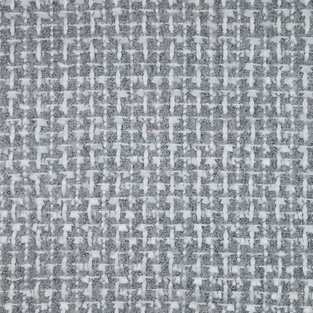 China Fabric for Jackets,Blazer,Overcoat Chanel-Style Fabric Woolen Polyester Wool grey color buy from China wholesaler bulk order at wholesale price free worldwide shipping Alibaba