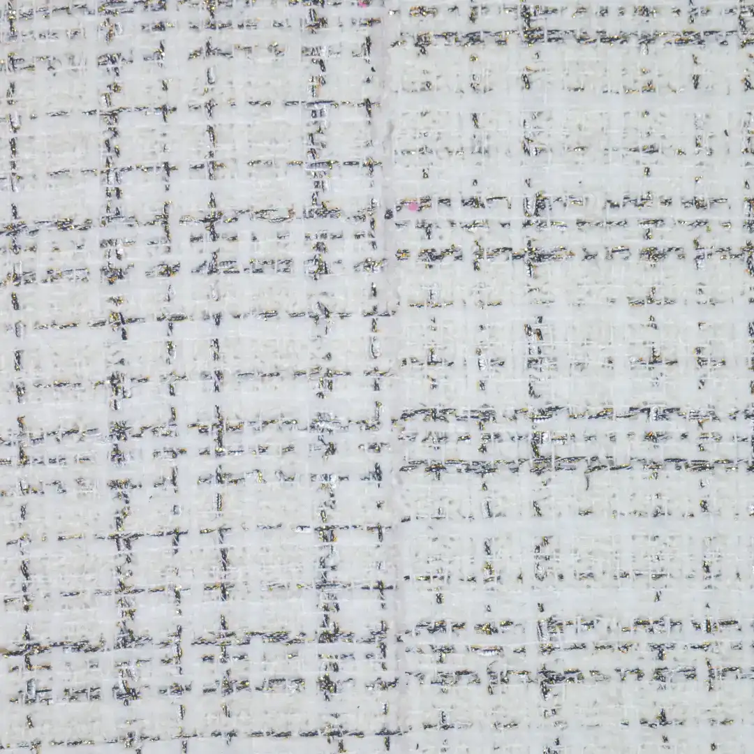 China Fabric for Jackets,Blazer,Trench Coat Woolen Tweed Woolen Polyester white color buy from China wholesaler bulk order at wholesale price free worldwide shipping Alibaba