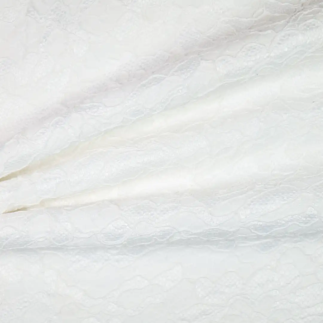 China Fabric for Skirt,Backless Beach Dress,Kids Lace Trim Dress Lace Knit Fabric Cotton Nylon Rayon white color buy from China wholesaler bulk order at wholesale price free worldwide shipping Alibaba