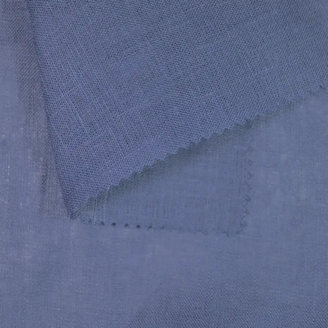 China Fabric for Shirt,Pants,Skirt  Linen Plain Natural Woven Fabric Linen BLUE color buy from China wholesaler bulk order at wholesale price free worldwide shipping Alibaba