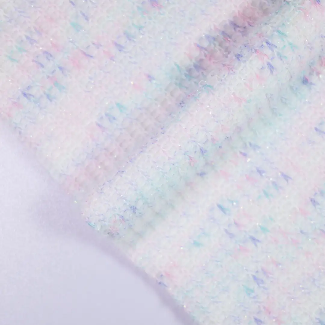 China Fabric for Open Cardigan (Sweater),Round Neck Pullover (Sweater),Crew Neck Pullover (Sweater),Crop Top Pullover (Sweater) Woolen Tweed Woolen Polyester Polyamide Purple color buy from China wholesaler bulk order at wholesale price free worldwide shipping Alibaba