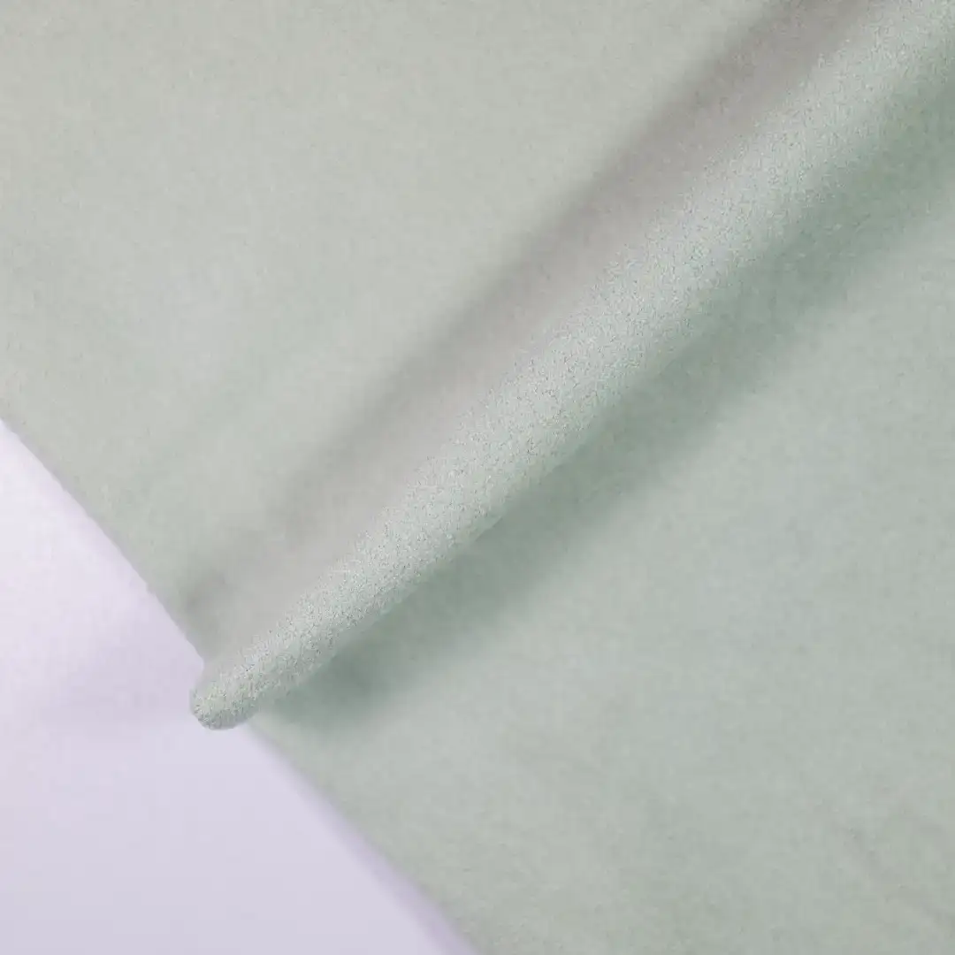 China Fabric for Jackets,Trench Coat,Overcoat Suede Knit Fabric Polyester Elastane Gray green color buy from China wholesaler bulk order at wholesale price free worldwide shipping Alibaba