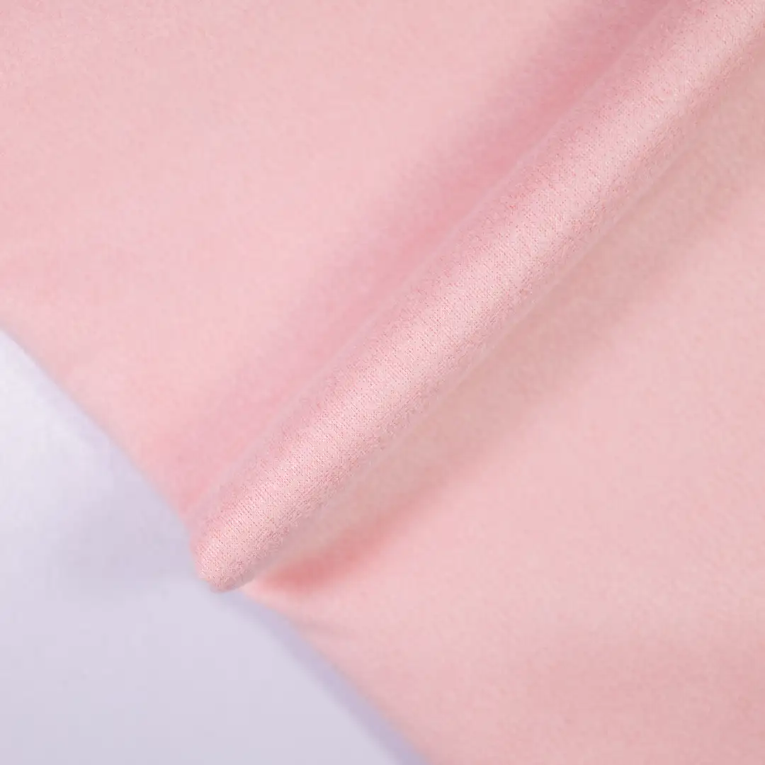 China Fabric for Jackets,Trench Coat,Overcoat Suede Woven Blended Fabric Polyester Elastane pink color buy from China wholesaler bulk order at wholesale price free worldwide shipping Alibaba