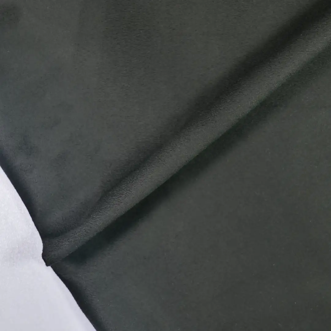 China Fabric for Jackets,Trench Coat,Overcoat,Waist coat,Open Waistcoat,V-Neck Strap Backless Top Woven Suede Synthetic Woven Fabric Polyester black color buy from China wholesaler bulk order at wholesale price free worldwide shipping Alibaba