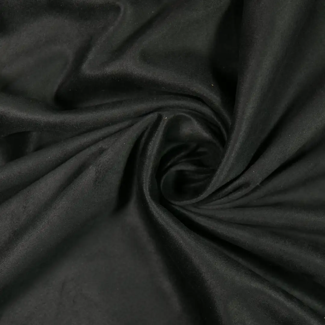 China Fabric for Jackets,Trench Coat,Overcoat,Waist coat,Open Waistcoat,V-Neck Strap Backless Top Woven Suede Synthetic Woven Fabric Polyester black color buy from China wholesaler bulk order at wholesale price free worldwide shipping Alibaba