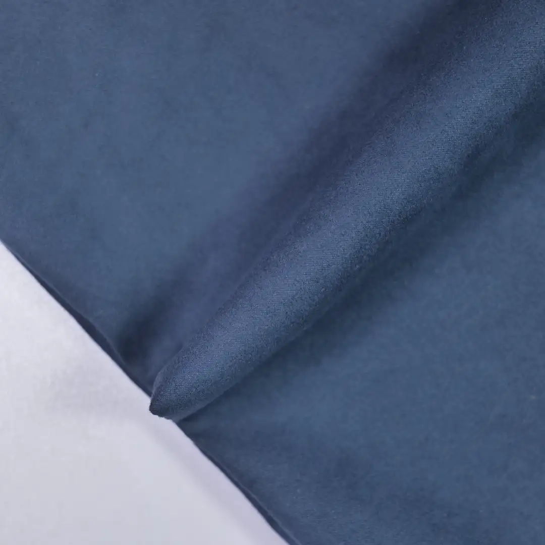 China Fabric for Jackets,Trench Coat,Overcoat,Waist coat,Open Waistcoat Woven Suede Synthetic Woven Fabric Polyester navy color buy from China wholesaler bulk order at wholesale price free worldwide shipping Alibaba