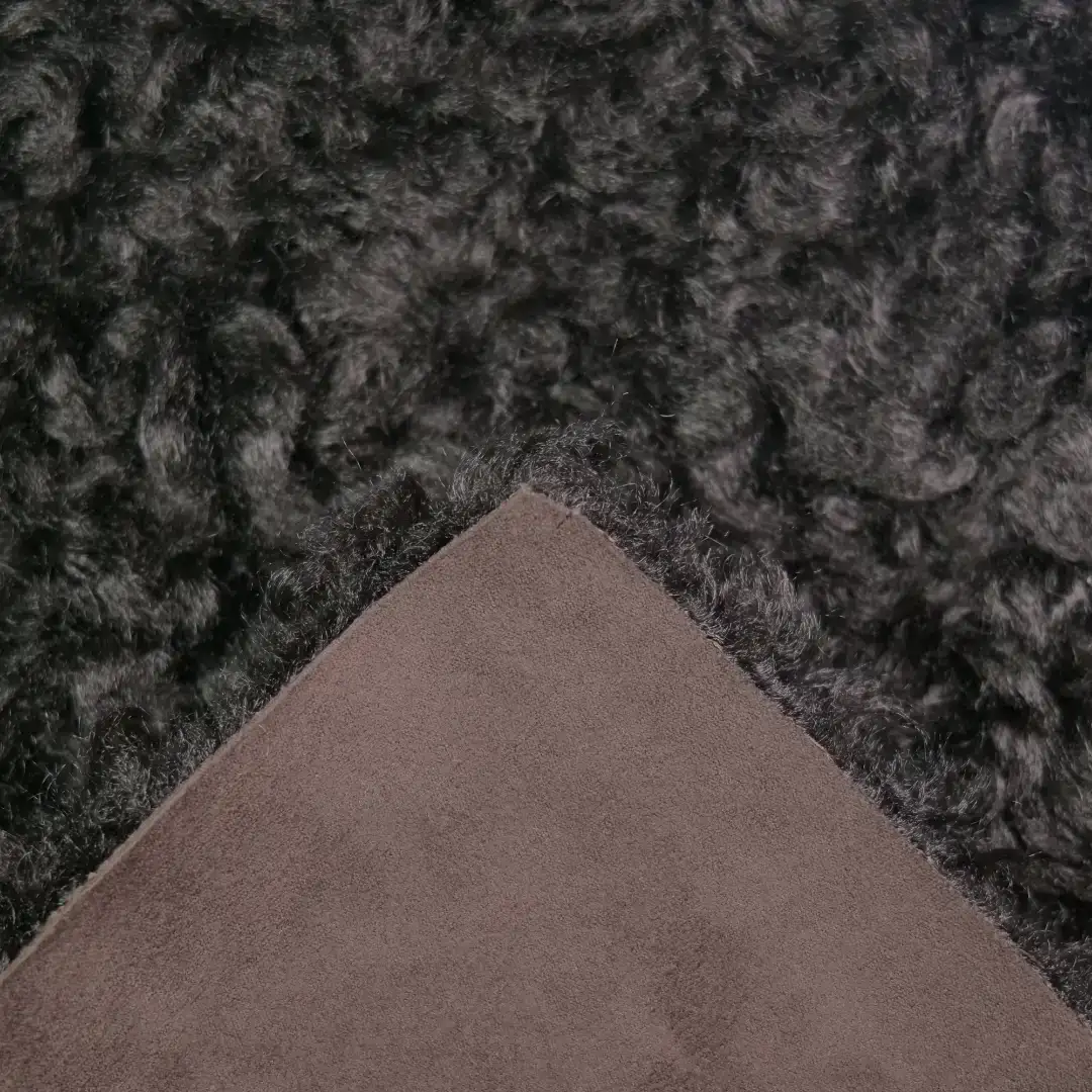 China Fabric for Jackets,Overcoat,Open Waistcoat,Double-Breasted Coat PU bonded sherpa Synthetic Woven Fabric Polyurethane (PU) black color buy from China wholesaler bulk order at wholesale price free worldwide shipping Alibaba