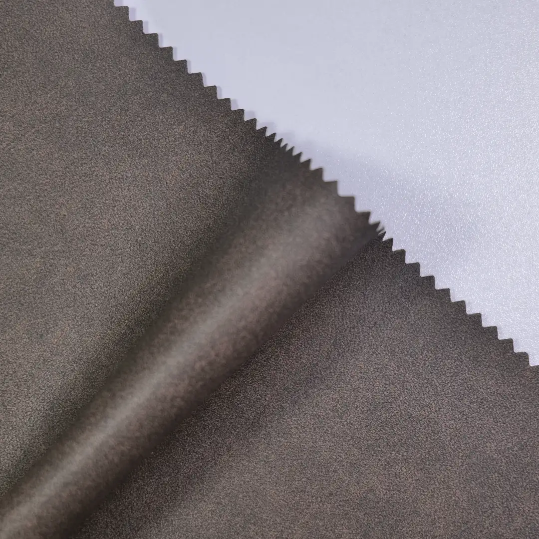 China Fabric for Jackets,Overcoat,Waist coat,Open Waistcoat PU bonded sherpa Synthetic Woven Fabric Polyurethane (PU) brown color buy from China wholesaler bulk order at wholesale price free worldwide shipping Alibaba