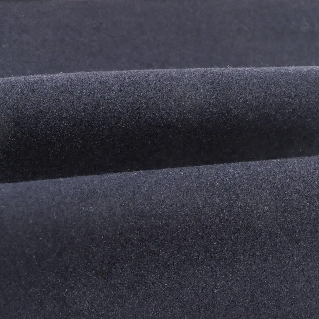 China Fabric for Padded Jacket,Overcoat,Double-Breasted Coat,Kids Double-Breasted A-Line Binding Long Coat Melton Woolen Polyester Navy color buy from China wholesaler bulk order at wholesale price free worldwide shipping Alibaba