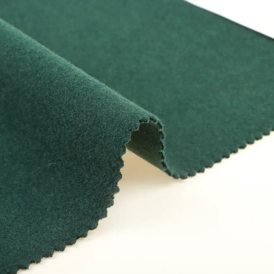 China Fabric for Jackets,Overcoat Knit Woolen Fabric Woolen Polyester Dark Green color buy from China wholesaler bulk order at wholesale price free worldwide shipping Alibaba
