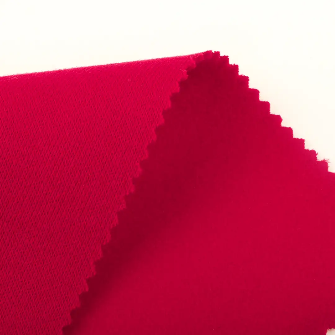 China Fabric for Jackets,Overcoat Knit Woolen Fabric Woolen Polyester Red color buy from China wholesaler bulk order at wholesale price free worldwide shipping Alibaba