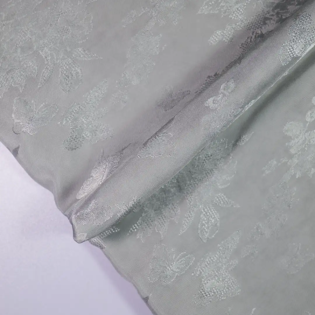 China Fabric for Shirt,Skirt,Backless Beach Dress,Sleeveless Puffy Mini Dress Jacquard Woven Blended Fabric Viscose grey color buy from China wholesaler bulk order at wholesale price free worldwide shipping Alibaba