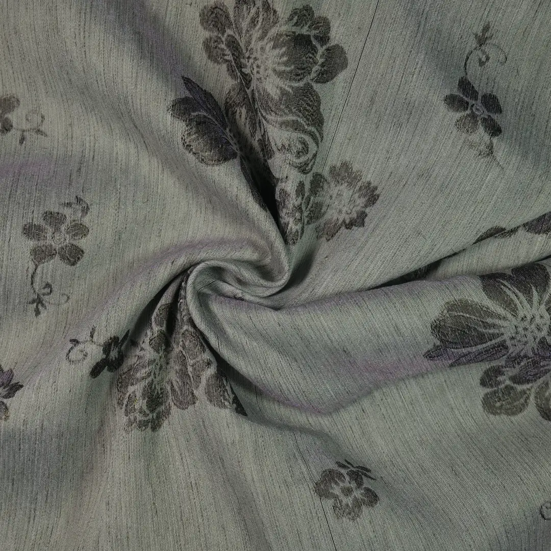China Fabric for Shirt,Skirt,Backless Beach Dress,Sleeveless Puffy Mini Dress Jacquard Woven Blended Fabric Polyester Viscose Nylon Linen dark green color buy from China wholesaler bulk order at wholesale price free worldwide shipping Alibaba