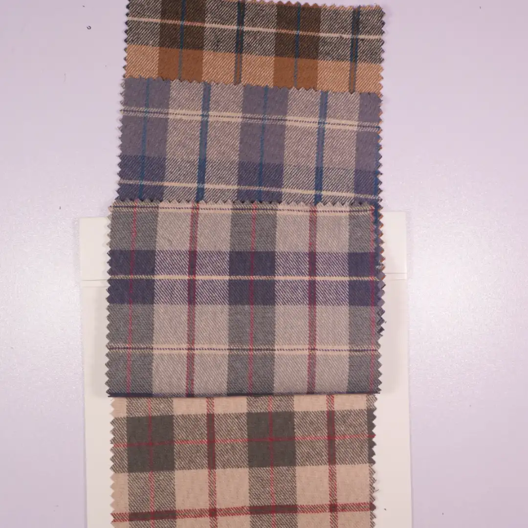 China Fabric for Shirt,Casual Long Sleeve Crop Shirt,Cropped V-Neck Shirt Yarn Dyed Check Natural Woven Fabric Cotton brown color buy from China wholesaler bulk order at wholesale price free worldwide shipping Alibaba