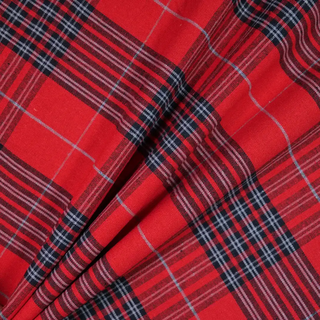 China Fabric for Shirt,Cropped V-Neck Shirt,Womens Stand Collar Shirt Yarn Dyed Check Natural Woven Fabric Cotton red black color buy from China wholesaler bulk order at wholesale price free worldwide shipping Alibaba