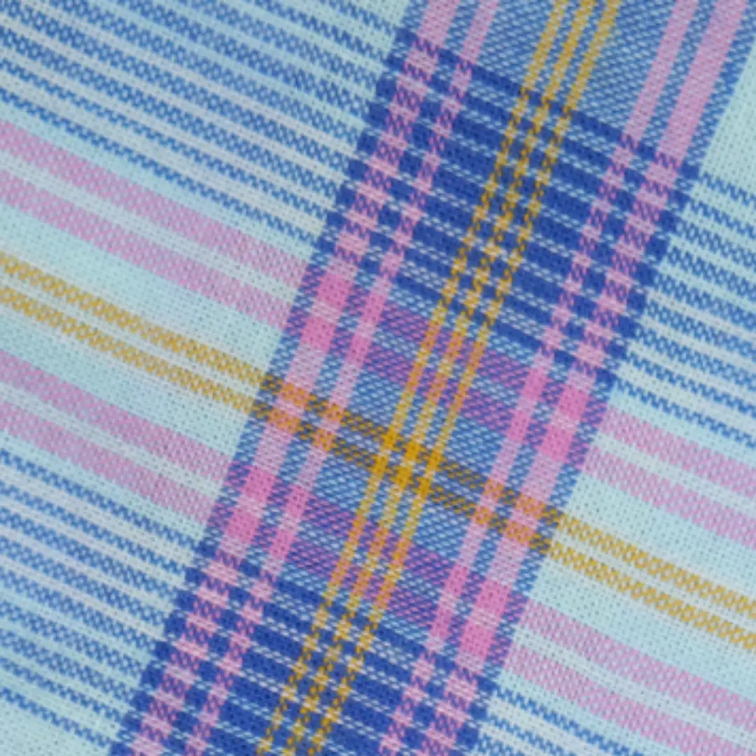 China Fabric for Shirt,Cropped V-Neck Shirt,Tier Midi Shirt Dress Yarn Dyed Check Natural Woven Fabric Cotton blue pink color buy from China wholesaler bulk order at wholesale price free worldwide shipping Alibaba