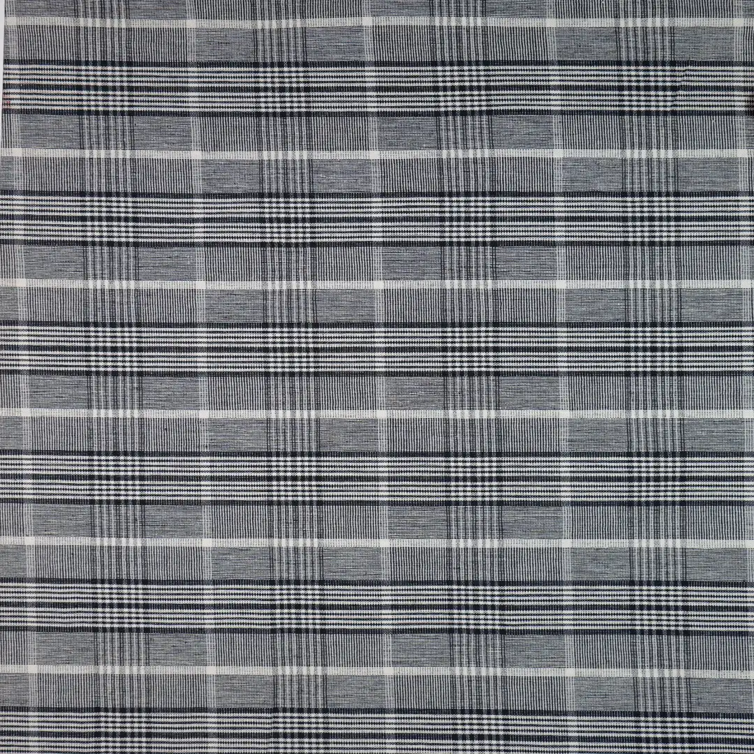 China Fabric for Shirt,Button Half-Placket Long Sleeve Shirt,Womens Slim Fit Shirt Yarn Dyed Check Woven Blended Fabric Cotton Polyester BLACK color buy from China wholesaler bulk order at wholesale price free worldwide shipping Alibaba