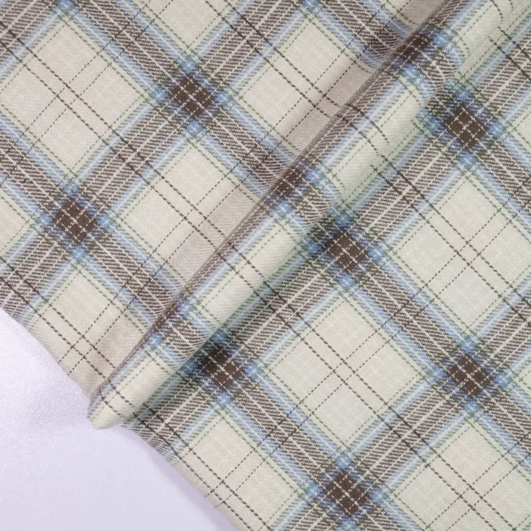 China Fabric for Shirt,Ruffle Shirt Dress,Womens Slim Fit Shirt Yarn Dyed Check Natural Woven Fabric Cotton grey coffee color buy from China wholesaler bulk order at wholesale price free worldwide shipping Alibaba
