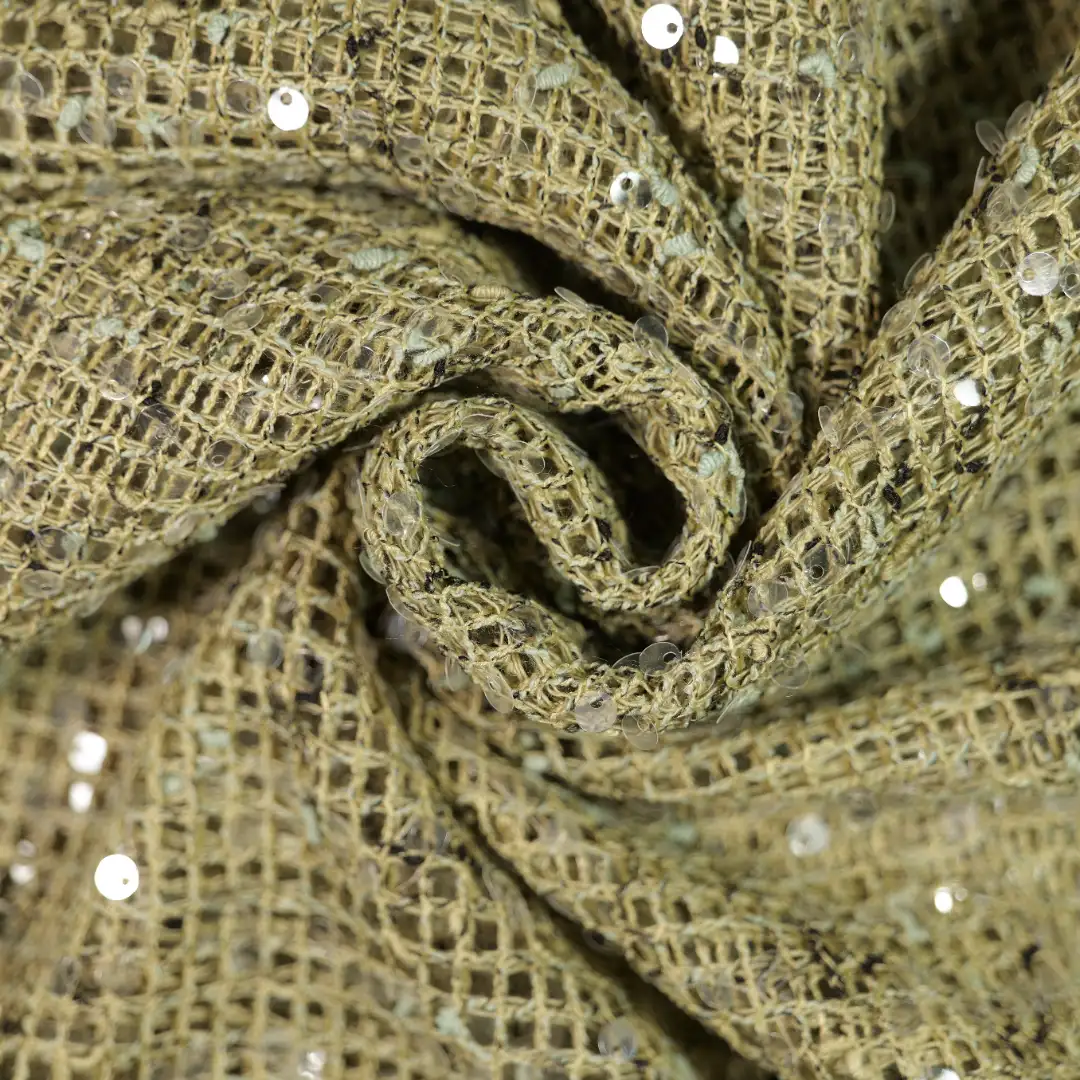 China Fabric for Skirt,Backless Beach Dress Chanel-Style Fabric Woolen Polyester green color buy from China wholesaler bulk order at wholesale price free worldwide shipping Alibaba