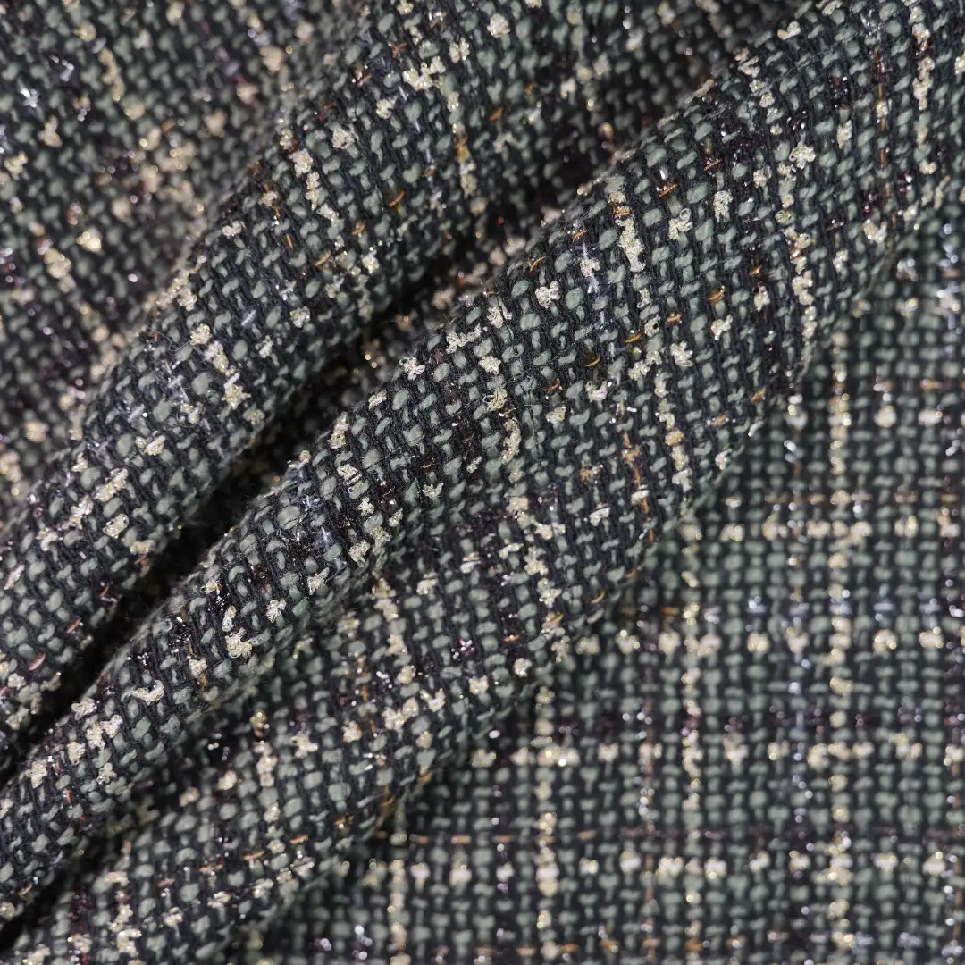 China Fabric for Trench Coat,Waist coat,Open Waistcoat Chanel-Style Fabric Woolen Polyester dark color buy from China wholesaler bulk order at wholesale price free worldwide shipping Alibaba