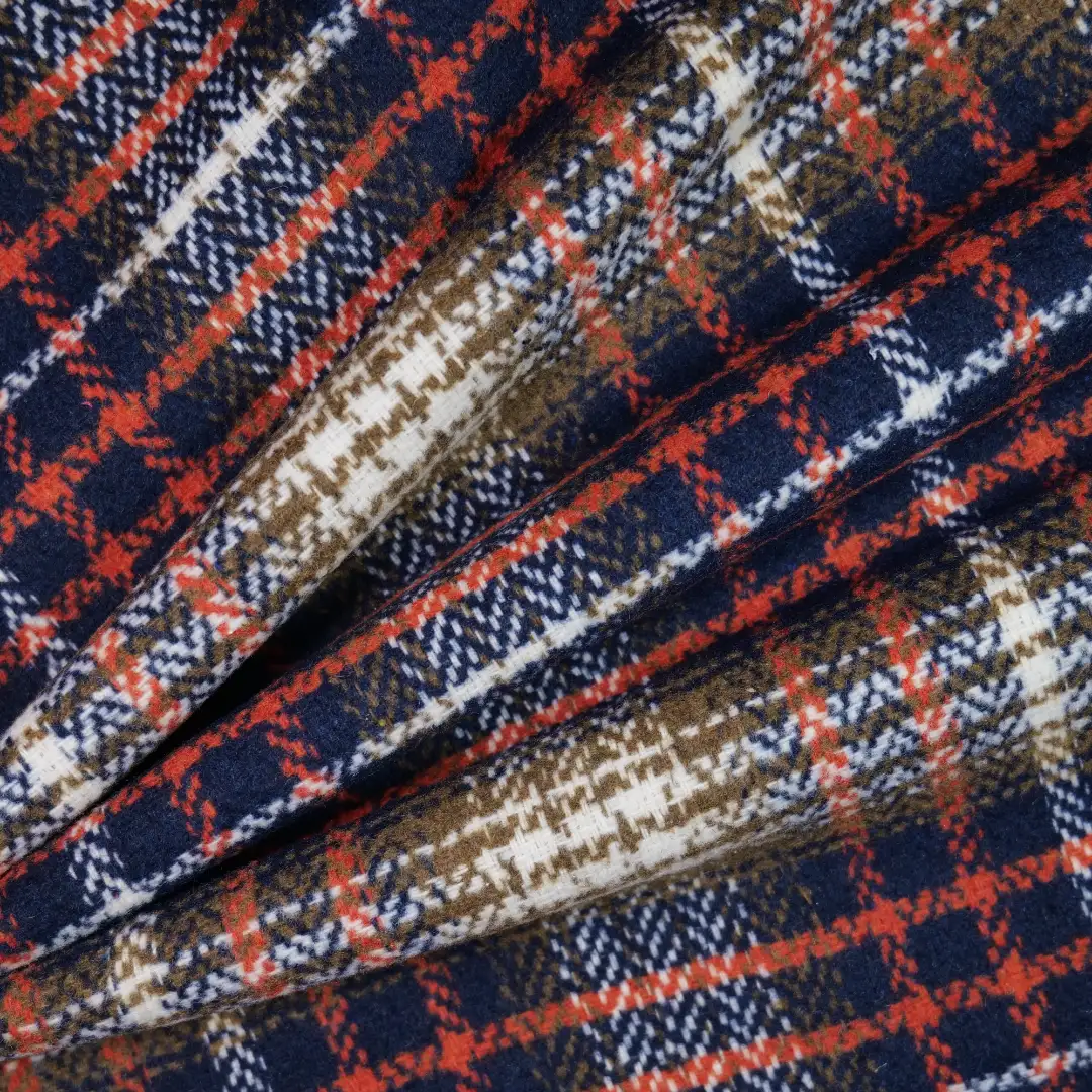 China Fabric for Jackets,Blazer,Overcoat Yarn Dyed Check Synthetic Woven Fabric Polyester Acrylic Chemical Fiber dark blue color buy from China wholesaler bulk order at wholesale price free worldwide shipping Alibaba