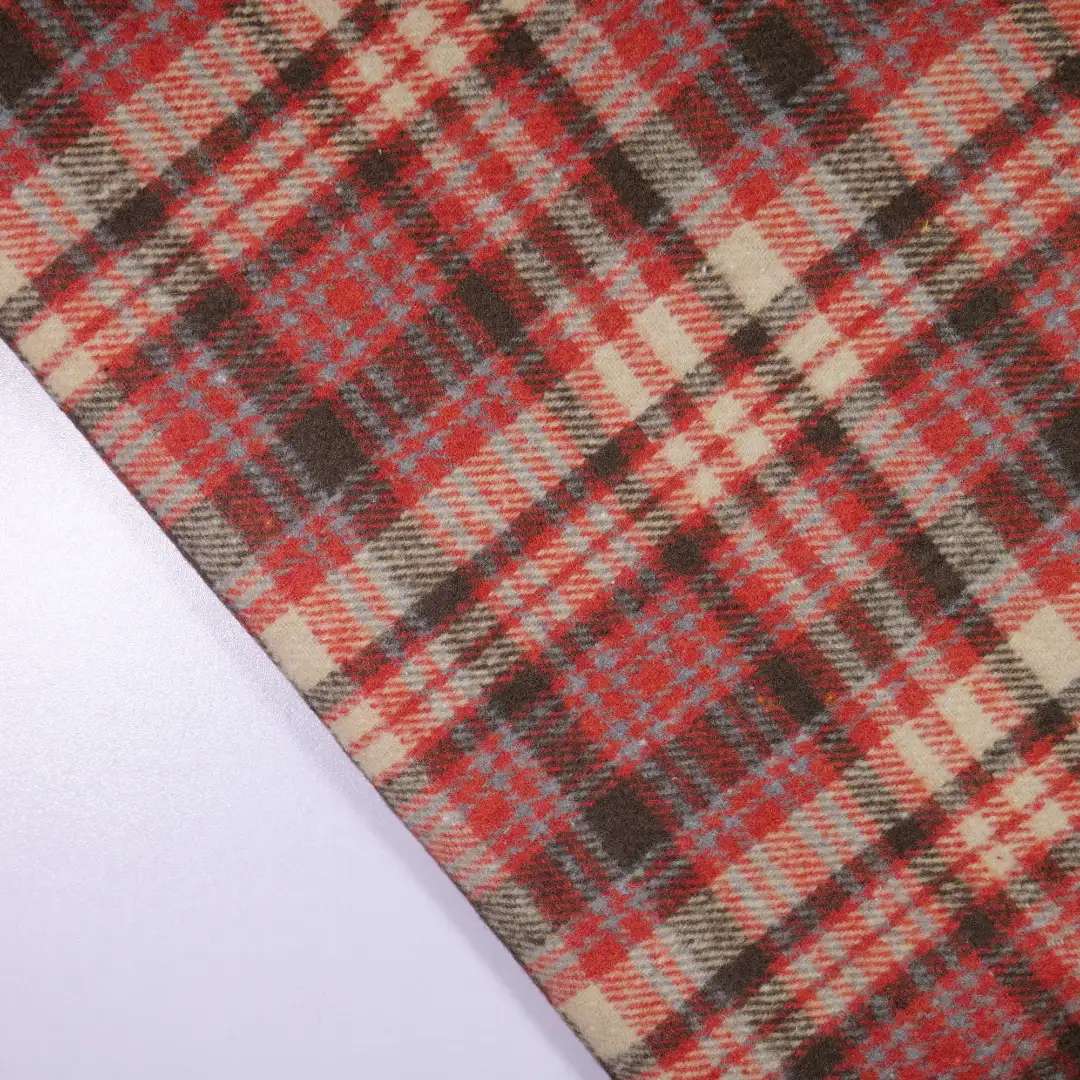China Fabric for Jackets,Blazer,Overcoat Yarn Dyed Check Synthetic Woven Fabric Polyester Acrylic Chemical Fiber orange color buy from China wholesaler bulk order at wholesale price free worldwide shipping Alibaba