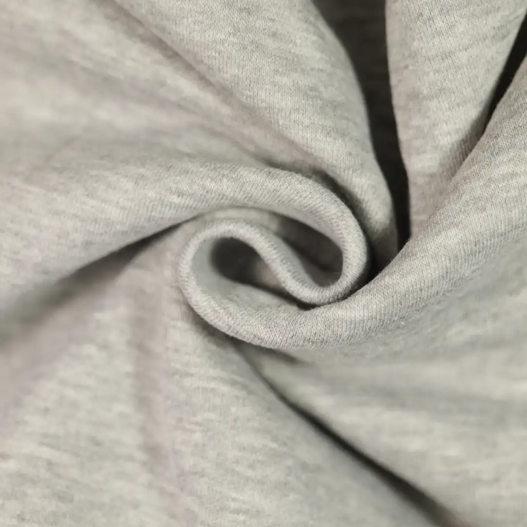 China Fabric for Jackets,Hoodie Fleece Knit Fabric Cotton Polyester grey color buy from China wholesaler bulk order at wholesale price free worldwide shipping Alibaba