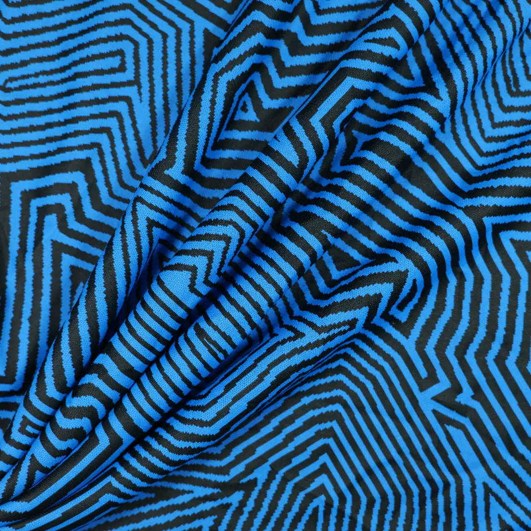 China Fabric for T-Shirt,Skirt,Strap Midi Dress Single Jersey Knit Fabric Polyester BLUE BLACK color buy from China wholesaler bulk order at wholesale price free worldwide shipping Alibaba