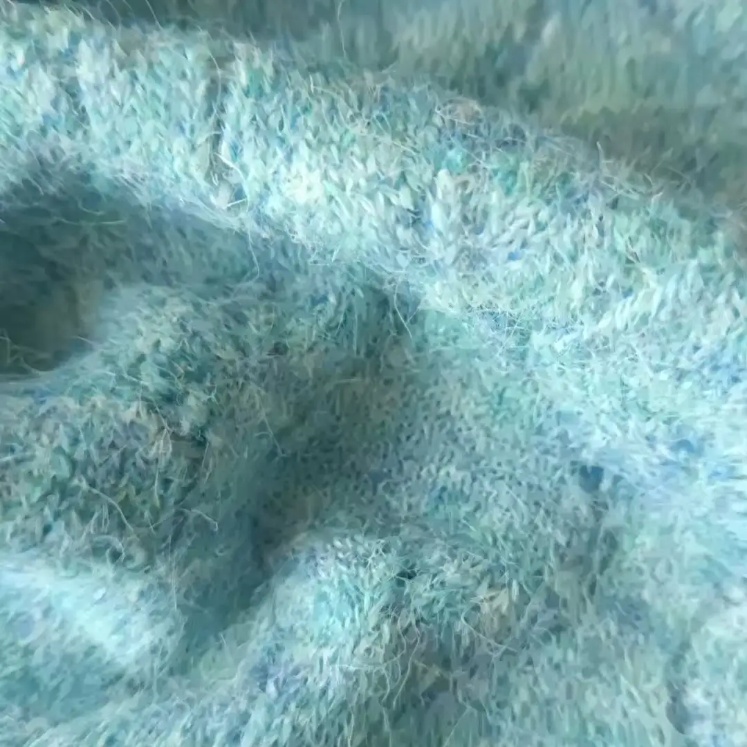 China Yarn for Hoodie,Open Cardigan (Sweater),Full-Zipper Cardigan (Sweater),Half-Zipper Cardigan (Sweater),Round Neck Pullover (Sweater),Crop Top Pullover (Sweater),Dresses (Cardigan Open) (Sweater),Dresses (Cardigan Button) (Sweater),Dresses (Pullover) (Sweater) Mossy Yarn Fancy Yarn Wool Nylon Recycled Polyester Elastane green+blue color buy from China wholesaler bulk order at wholesale price free worldwide shipping Alibaba