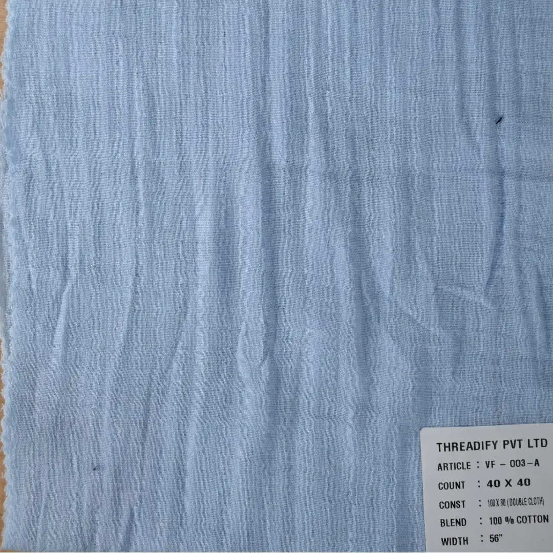India Fabric for Shirt Cotton Plain Natural Woven Fabric cotton Blue color buy from India wholesaler bulk order at wholesale price free worldwide shipping Alibaba