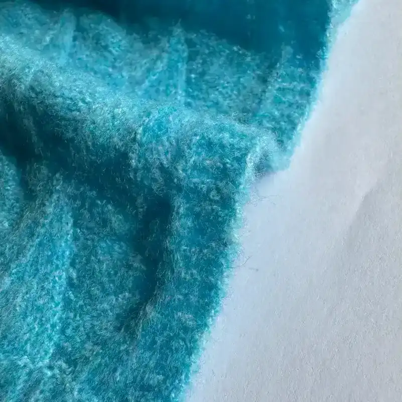 China Yarn for Men’s Vest (Sweater),Open Cardigan (Sweater),Half-Zipper Cardigan (Sweater),Round Neck Pullover (Sweater),Hoodie  (Sweater) Mossy Yarn Fancy Yarn Recycled Polyester Acrylic Spandex Blue color buy from China wholesaler bulk order at wholesale price free worldwide shipping Alibaba