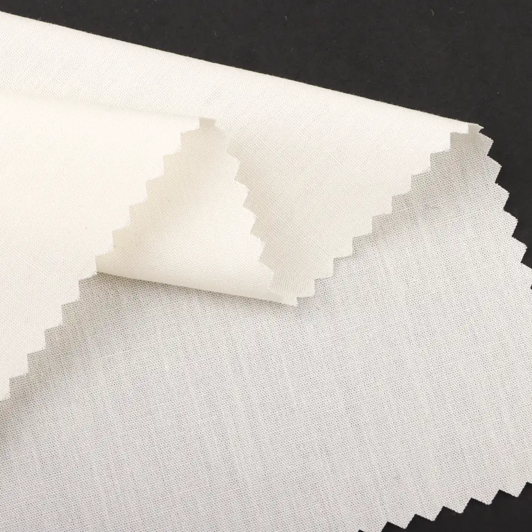 China Fabric for Shirt,Skirt,Shorts,Padded Jacket,Loungewear Poplin Natural Woven Fabric Cotton off-white color buy from China wholesaler bulk order at wholesale price free worldwide shipping Alibaba