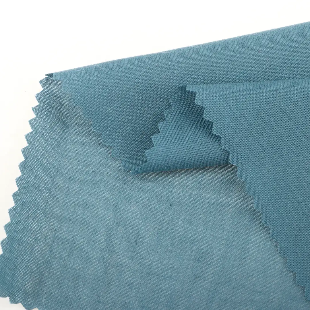 China Fabric for Shirt,Padded Jacket,Loungewear Poplin Woven Blended Fabric Polyester Cotton blue-green color buy from China wholesaler bulk order at wholesale price free worldwide shipping Alibaba